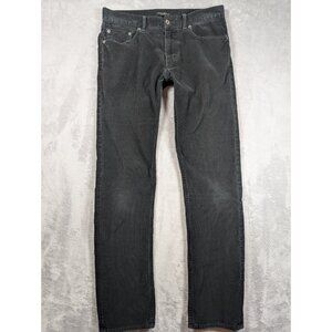 Banana Republic Corduroy Pants Mens 32x34 Black Slim Straight Heritage Utility